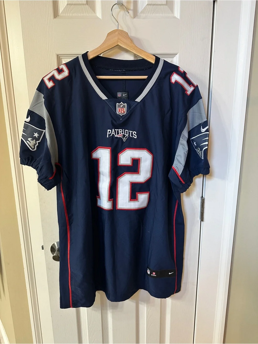 Nike NFL On Field New England Patriots Tom Brady #12 Football Jersey Sz 52 or XL